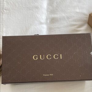 Gucci Chocolate Brown Embossed Box